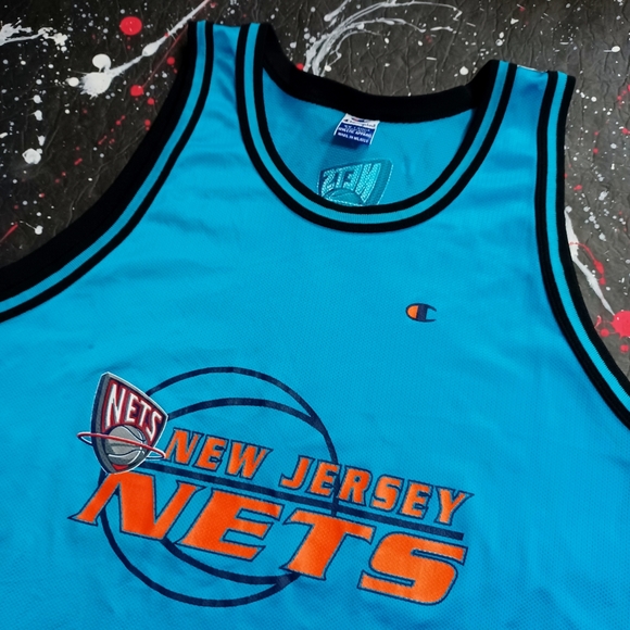 New Jersey Nets vintage 90s Vice City alternate NBA x Champion basketball jersey - Picture 2 of 10